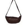 Soft Crescent Bag in Chocolate