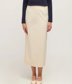 Sophia Maxi Skirt in Bone