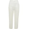 Straight Leg Tailored Pants in White