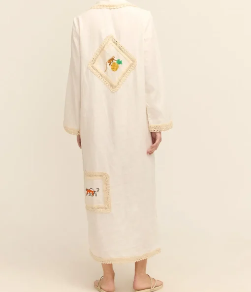 Teddy Shirtdress in Cream