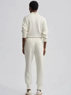 The Slim Cuff Pant 27.5 in Ivory Marl Fleck