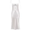 Tulip Maxi Dress in Silver
