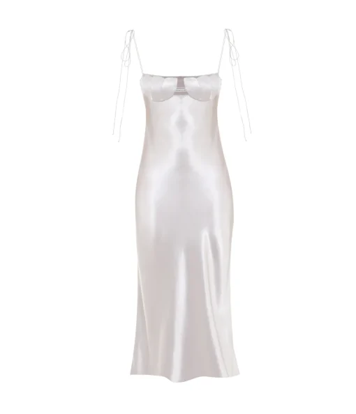 Tulip Maxi Dress in Silver