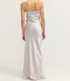 Tulip Maxi Dress in Silver