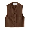 Varenna Utility Top in Cocoa