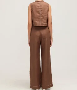 Varenna Utility Top in Cocoa