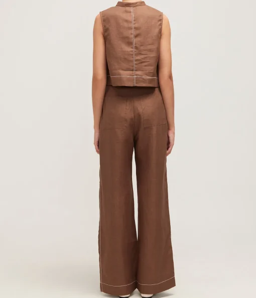 Varenna Utility Top in Cocoa