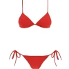 Venti Self Tie Bikini in Red