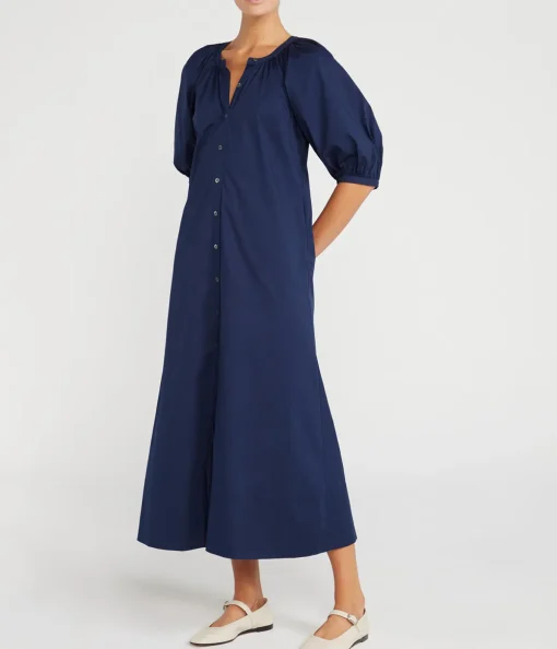 Vincent Dress in Navy