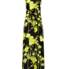 Vivian Sleeveless in Citrus Field Black