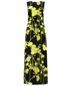 Vivian Sleeveless in Citrus Field Black