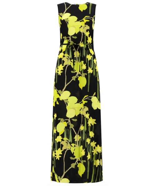 Vivian Sleeveless in Citrus Field Black