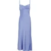 Waterlily Midi Dress in Sky Blue