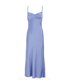 Waterlily Midi Dress in Sky Blue