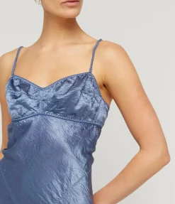 Waterlily Midi Dress in Sky Blue