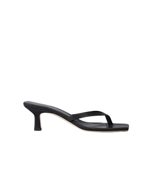 Wilma Nappa Heel in Black