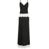 Winslet Slip Dress in Black and Cream